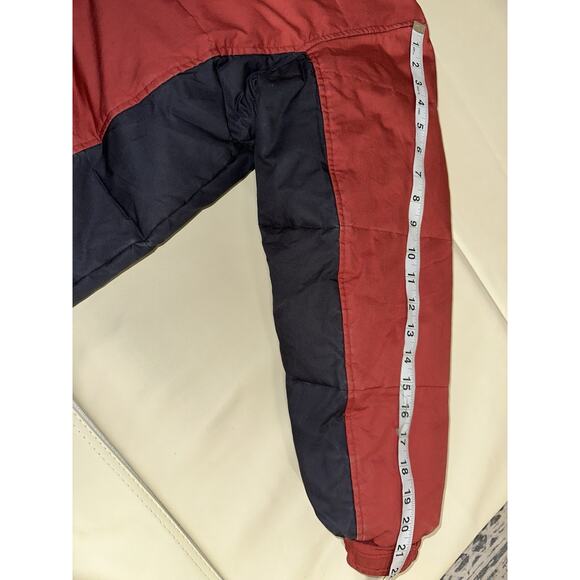 Timberland Women's Down Parka Puffer Jacket Red & Black Size XL Full Zip Flaw - Picture 14 of 16